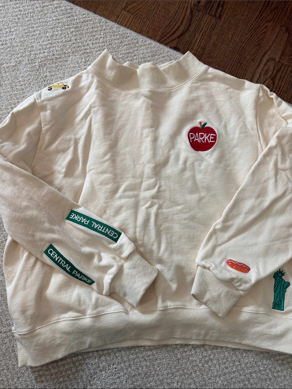 Parke New York embroidered Sweatshirt with Apple Logo